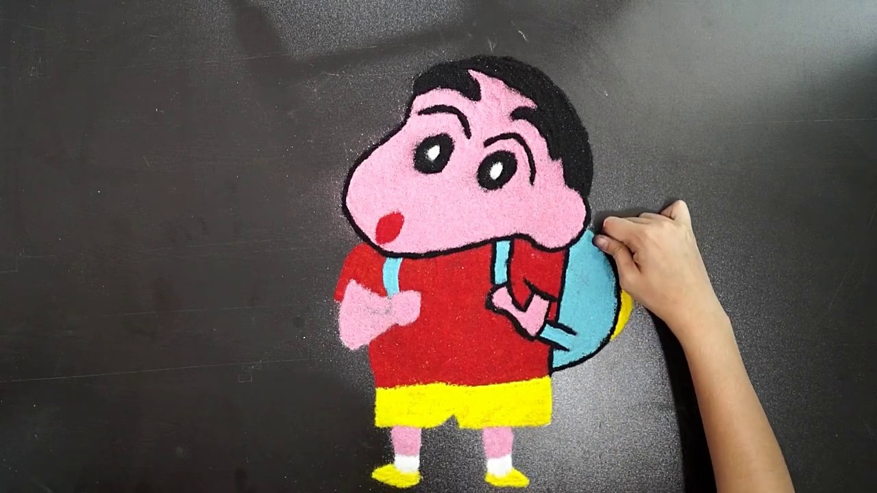 pix Animated Rangoli Designs cartoon rangoli designs schinchan cartoon rangoli rangoli for kids