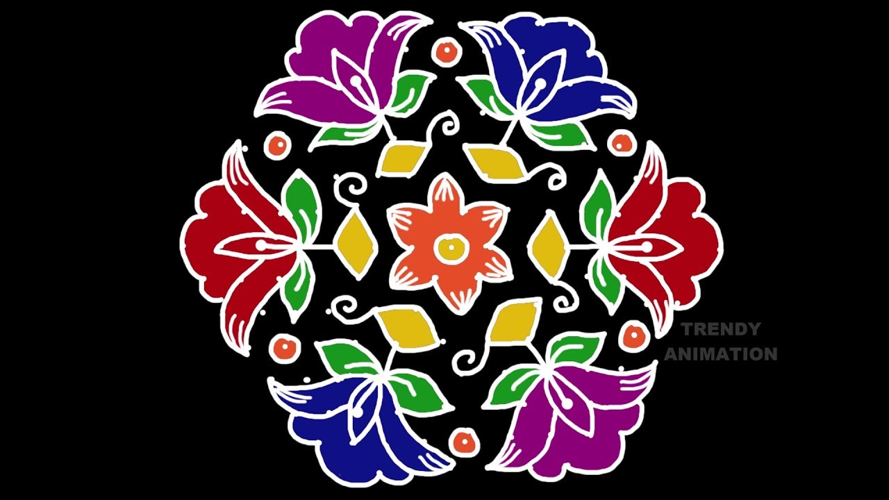 pix Animated Rangoli Designs easy rangoli designs
