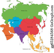 pics Asia Map Clipart map asia clip art royalty free gograph