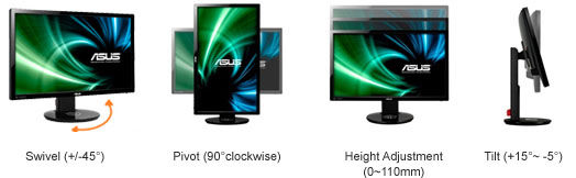 images Asus Vg8Qe asus vg248qe 24 full hd 1920x1080 144hz 1ms hdmi gaming monitor black