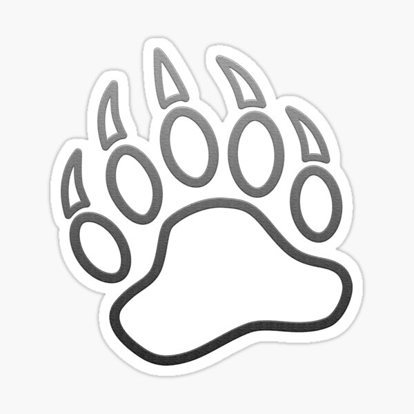 picture Bear Footprint Outline clipart library