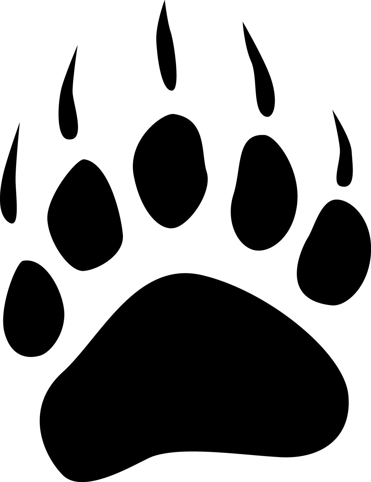 picture Bear Footprint Outline redbubble