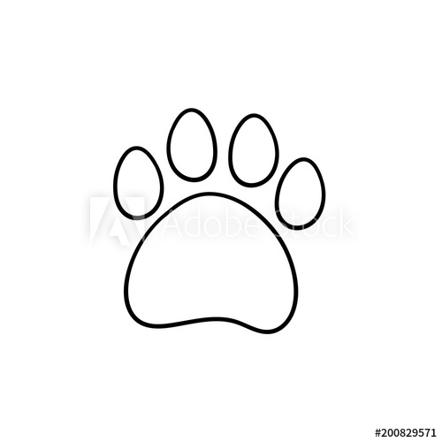 pics Bear Footprint Outline bear paw tracks clipart best bear