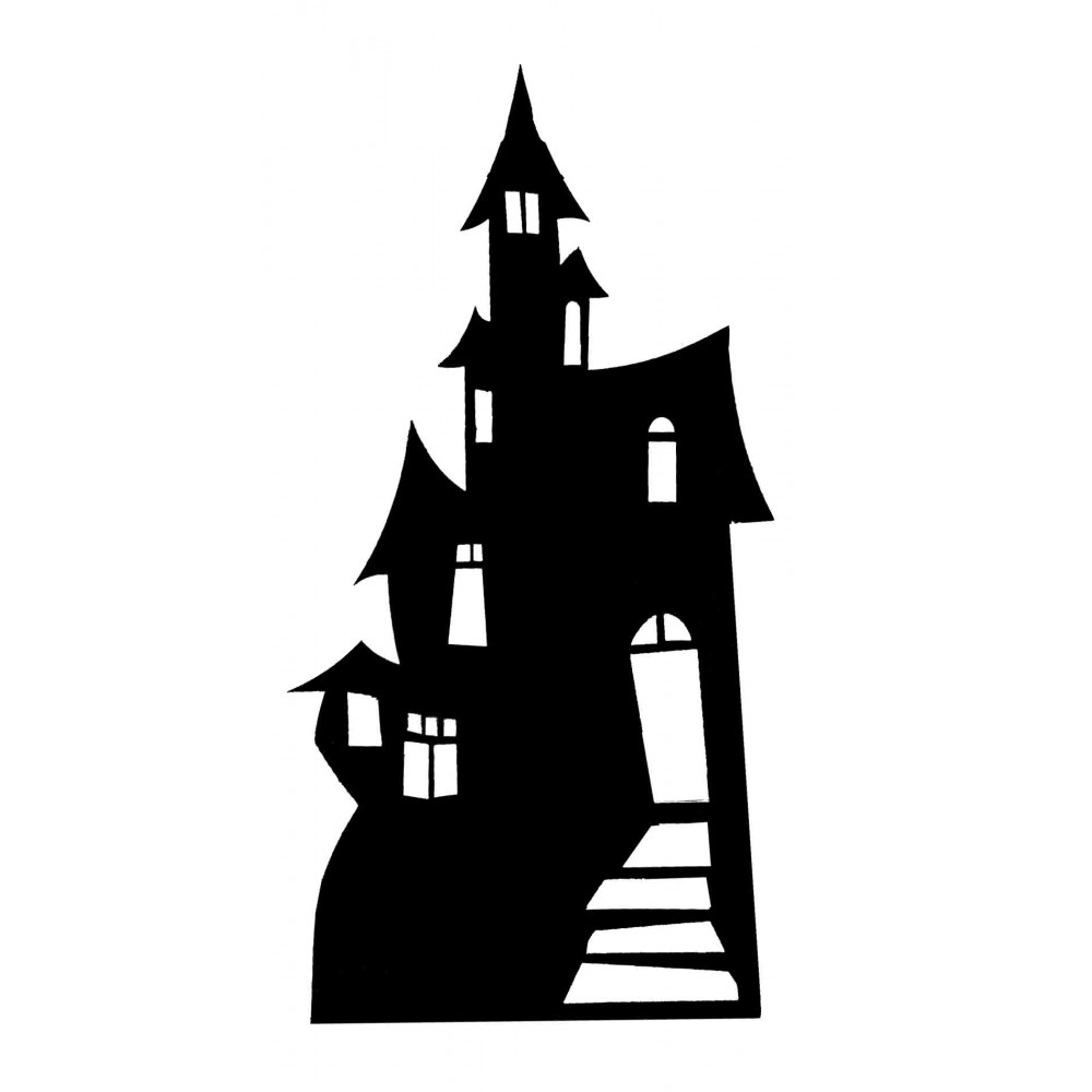 pic Black Haunted House Silhouette haunted house silhouette