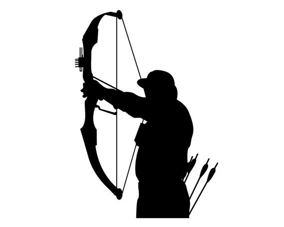 pix Bow Hunter Silhouette details about archer silhouette bowhunter unmounted rubber stamp hunting bow hunter 14