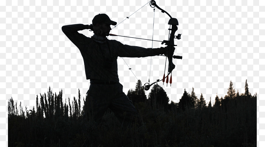 picture Bow Hunter Silhouette bow hunting bow hunter in treestand decal bowhunting sticker 15024