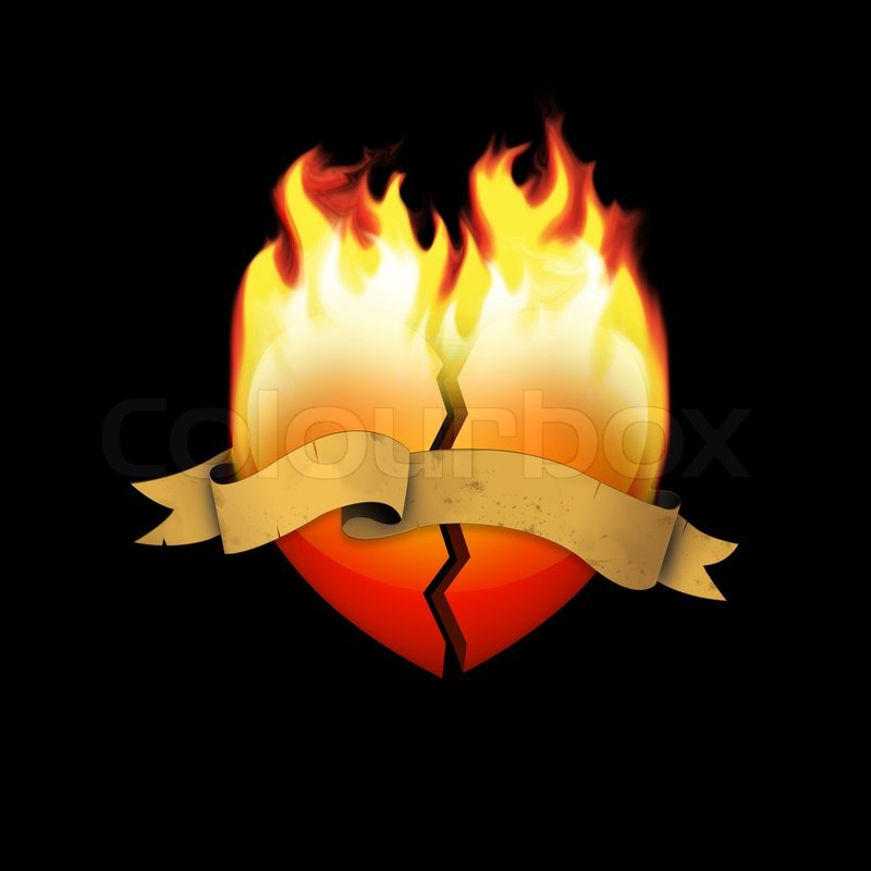 photo Broken Heart With Fire broken heart burning free stock photo