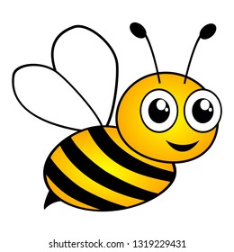 photo Cartoon Beed https www alamy com flying bee illustration black and yellow bumblebee with white wings cartoon isolated vector icon image364825559 html
