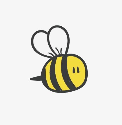 pic Cartoon Beed https www shutterstock com image vector lovely simple design cartoon yellow black 1319229431