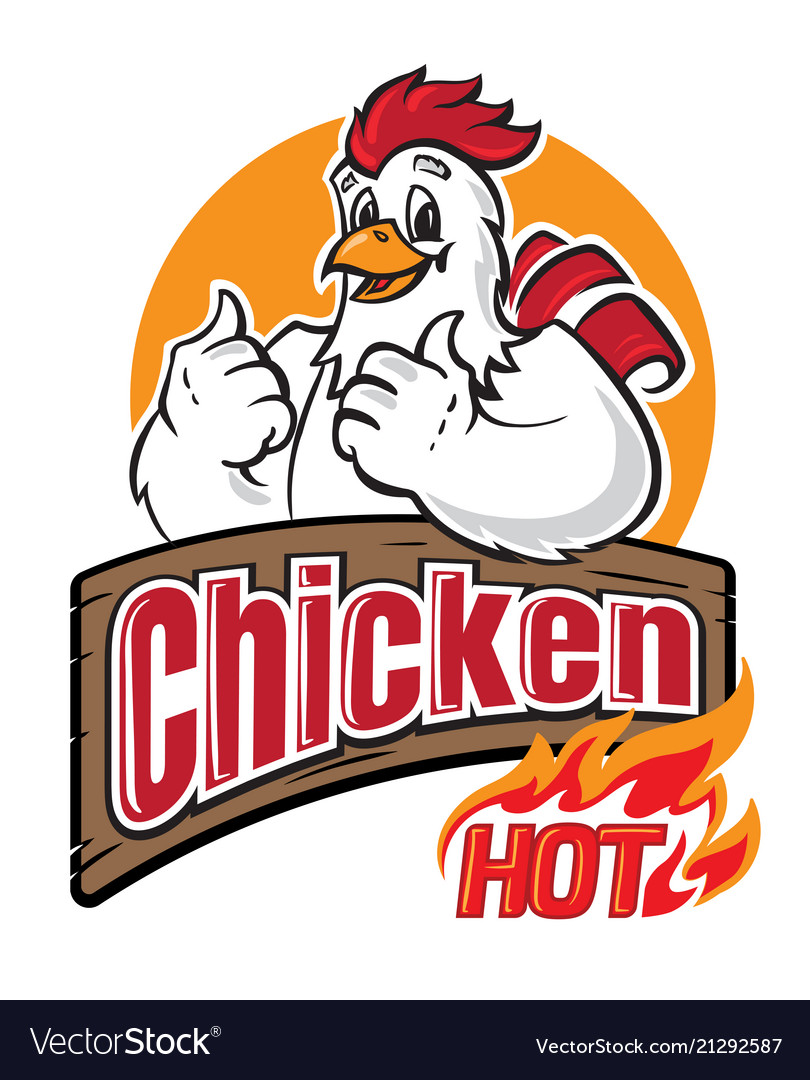 pics Cartoon Chicken Logo vectorstock