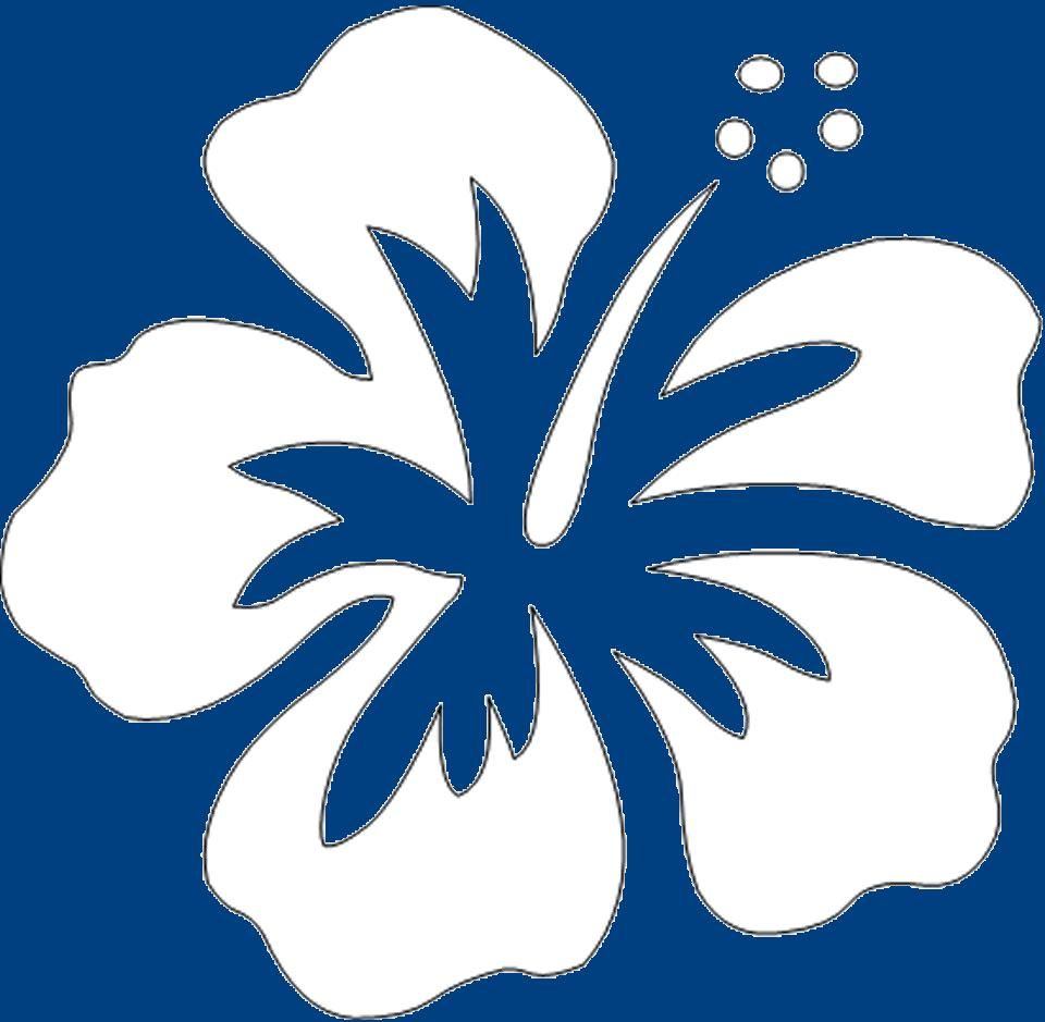 wallpapers Cartoon Hawaiian Flowers hawaiian flower cartoon black and