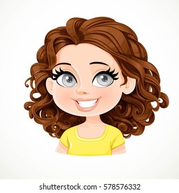 photo Cartoon Wavy Hair dreamstime com