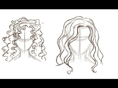 pic Cartoon Wavy Hair curly hair drawing curls curly hair