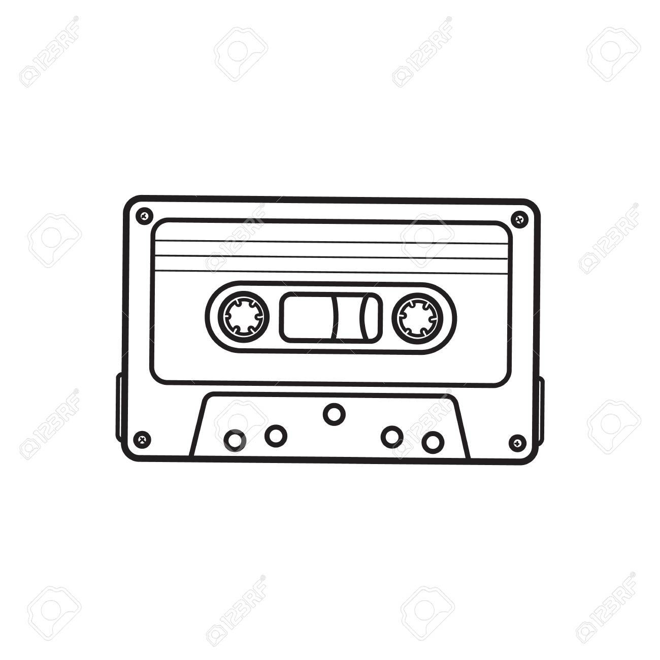 picture Cassette Tape Drawing how to draw cassette tape step by step l easy drawing tutorial