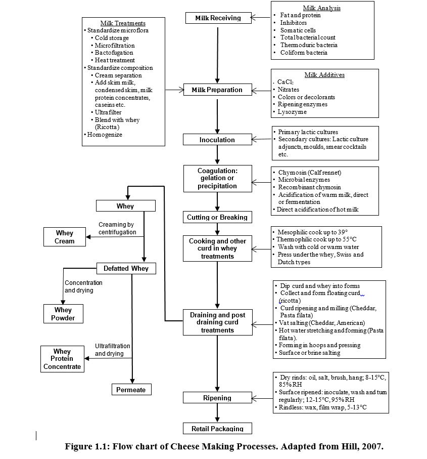 photo Cheddar Cheese Process Flow Diagram manufacture of processed cheese spread