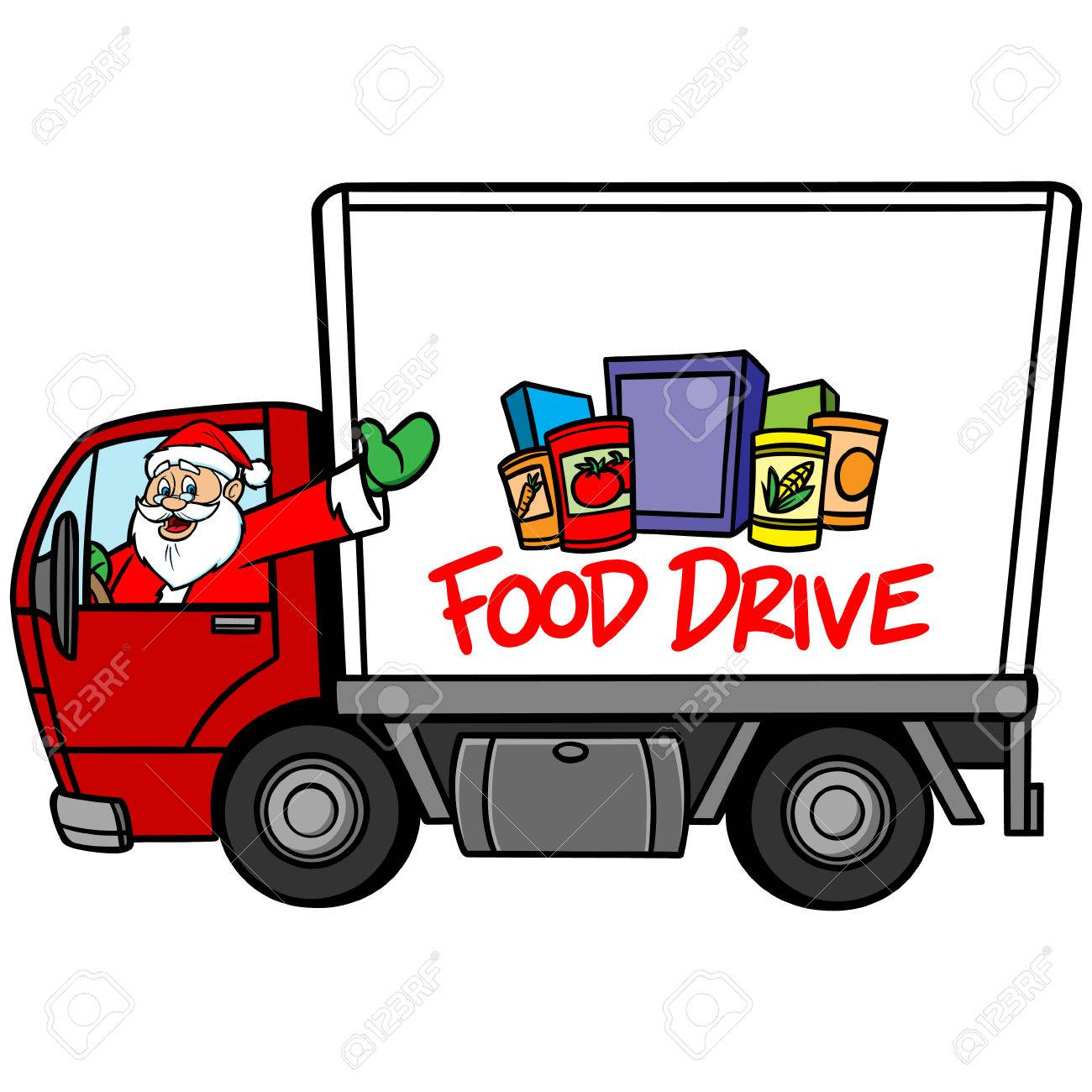 photo Christmas Food Drive Clipart vectorstock