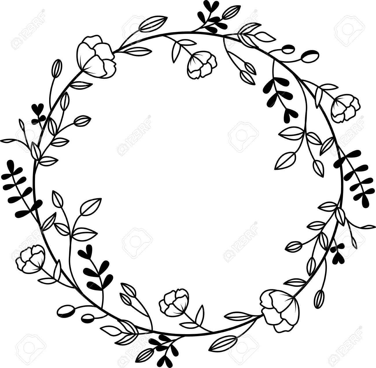 pics Circle Of Flowers Drawing how to draw a simple flower circle designs step by step tanjina drawing