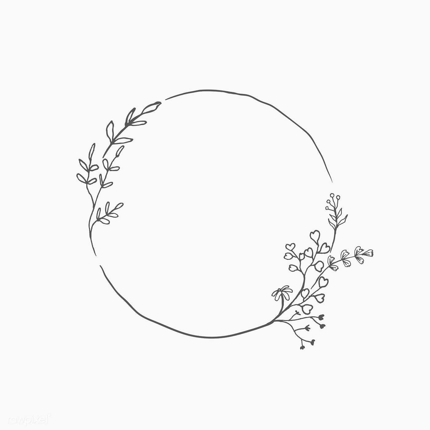 pics Circle Of Flowers Drawing small two half circles art drawing