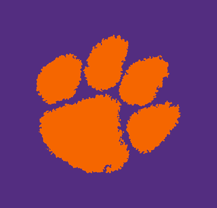 pix Clemson Tigers Logo Pictures clemson tigers purple outlined tiger paw logo 12 vinyl decal car truck clemson sticker