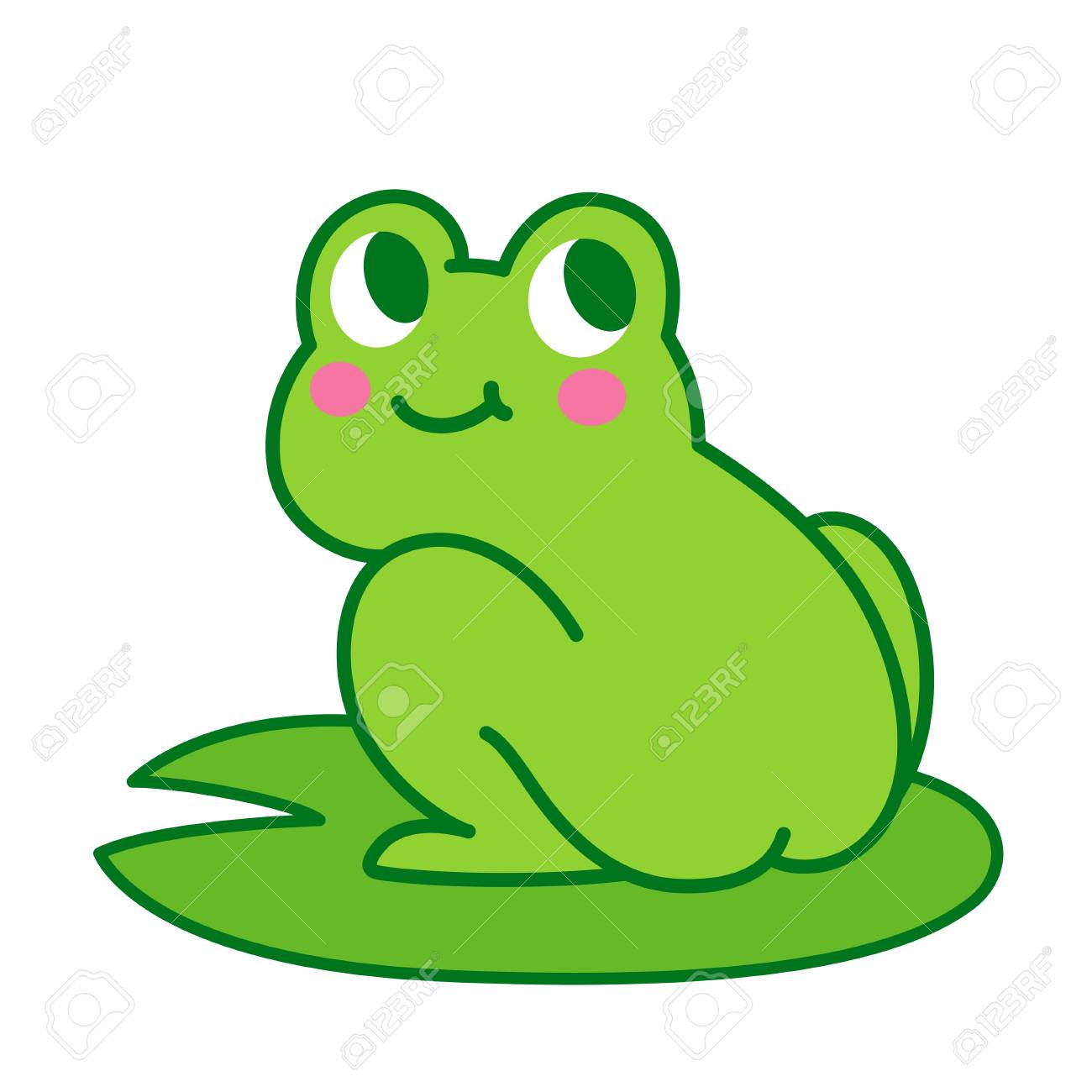 photo Cute Frog Animation vectorstock