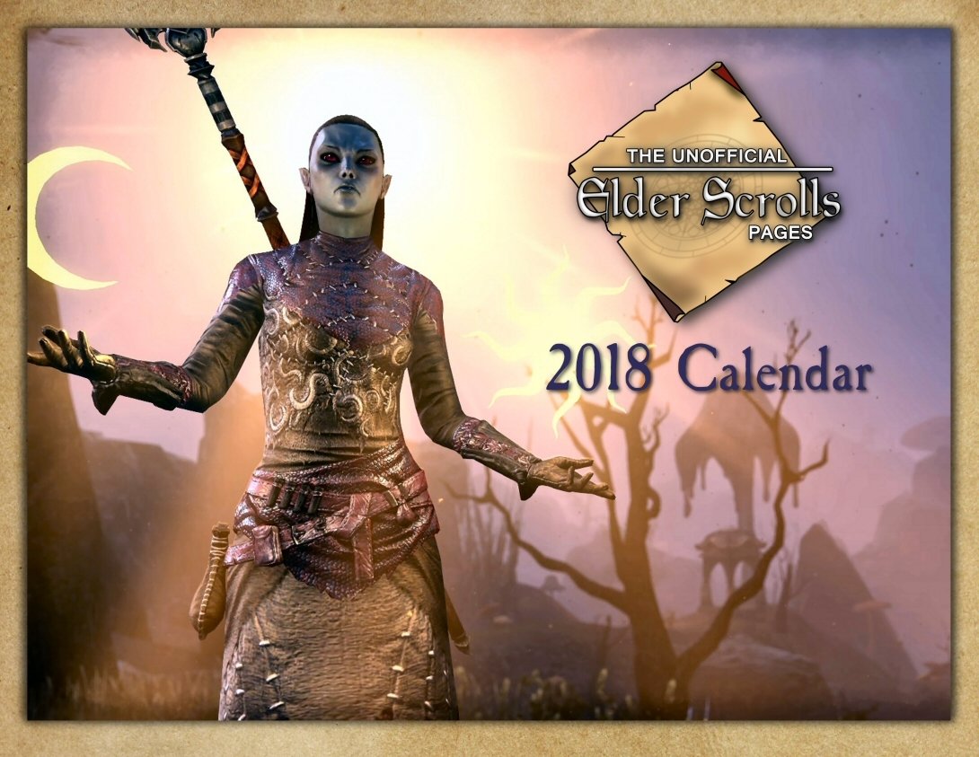 pic Elder Scrolls Calendar 2018 unofficial elder scrolls pages
