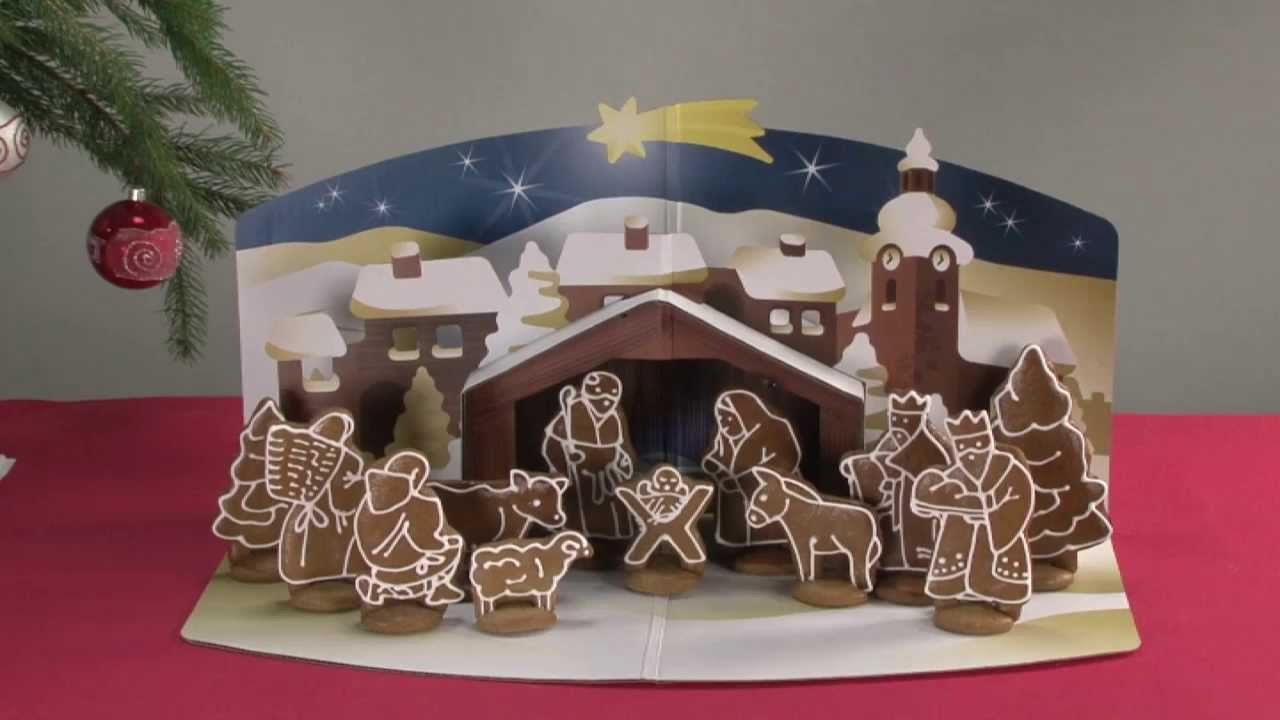 photo Gingerbread Man Nativity Scene gingerbread nativity cookies