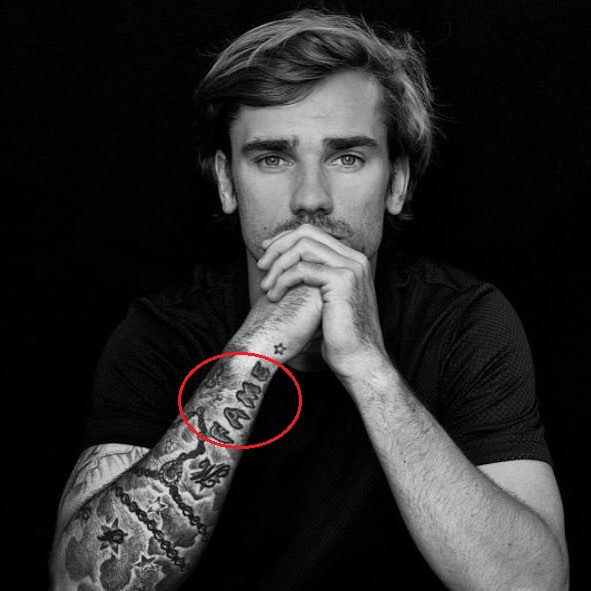 photo Griezmann Tattoos antoine griezmann s 7 tattoos their
