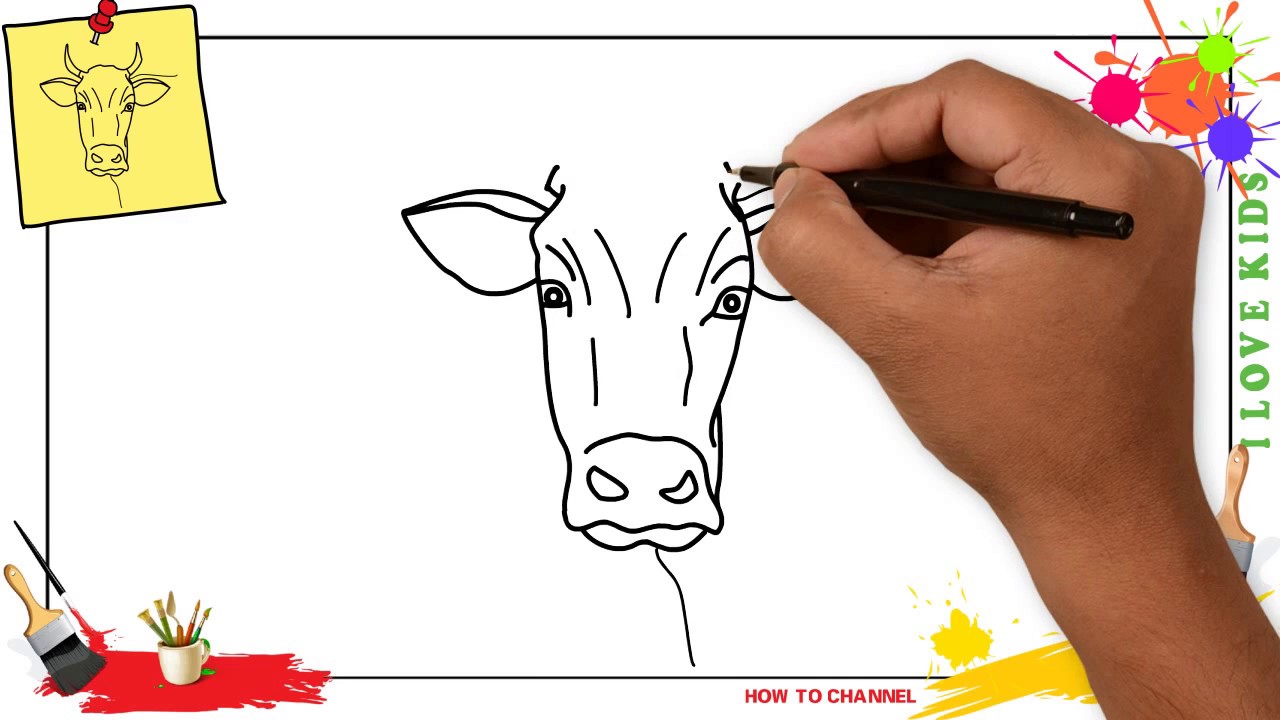 pic How To Draw A Calf Head cow pencil sketches pencil drawing of