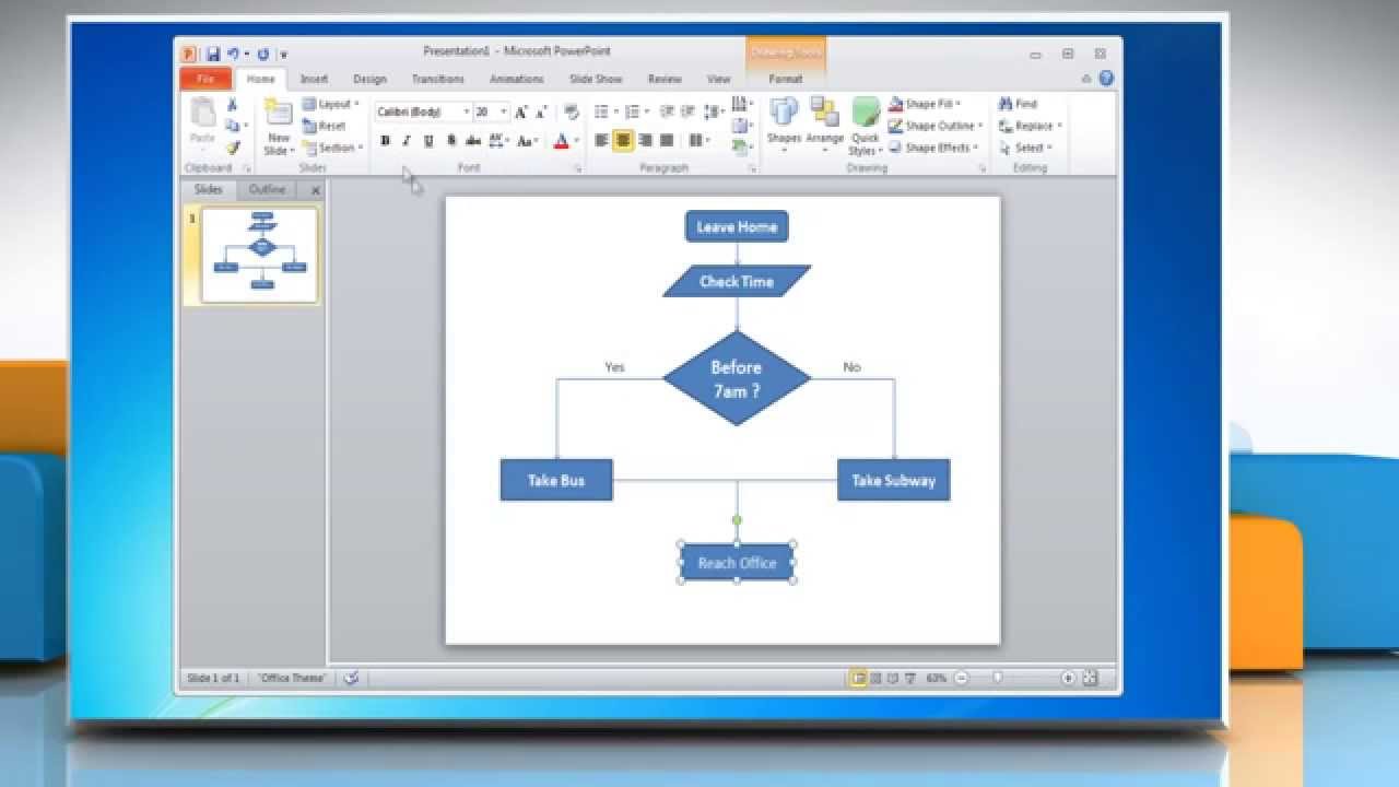 photo How To Make A Process Map In Powerpoint how to make a flowchart in powerpoint