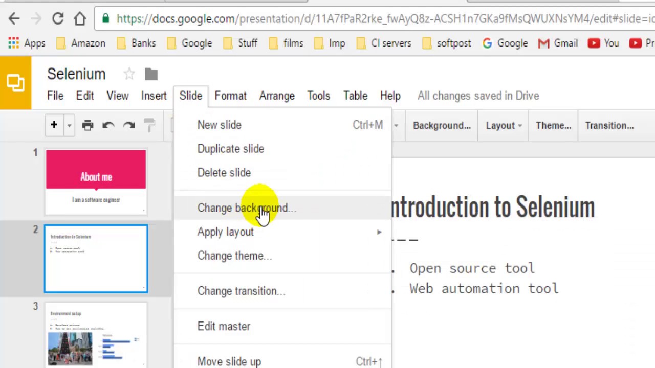 Remove Background Google Slides