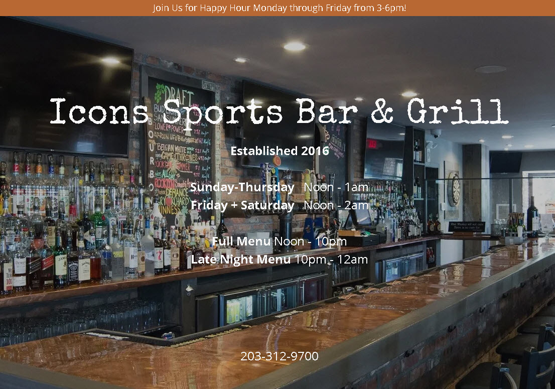photo Icons Sports Bar fairfield county connecticut restaurants