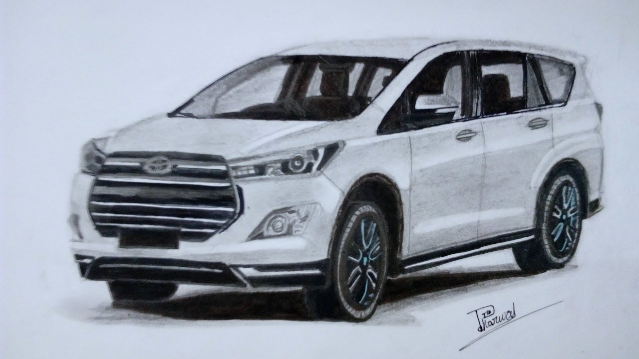 wallpapers Innova Crysta Drawing how to draw a car toyota innova easy car sketch draw innova suv car for beginners