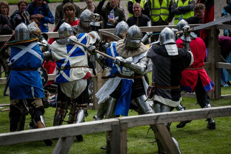 picture International Medieval Combat Federation opening ceremony of 2018 medieval combat world championship at scone palace scotland