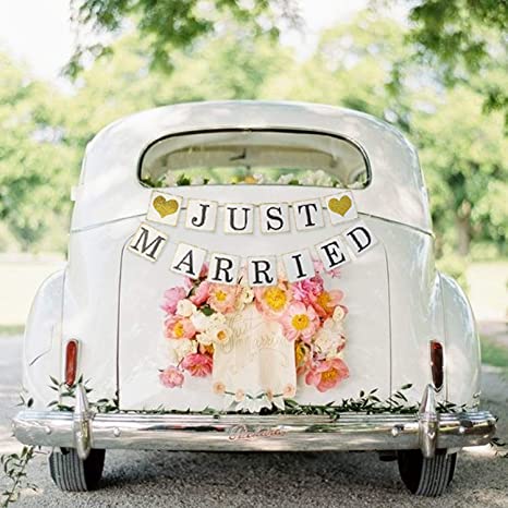 images Just Married Banner For Car the 18 best just married signs of 2021