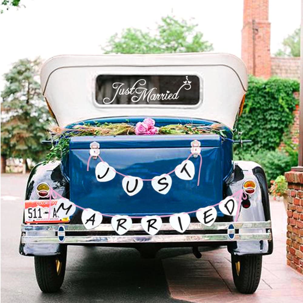 picture Just Married Banner For Car just married sign for car 12 beautiful