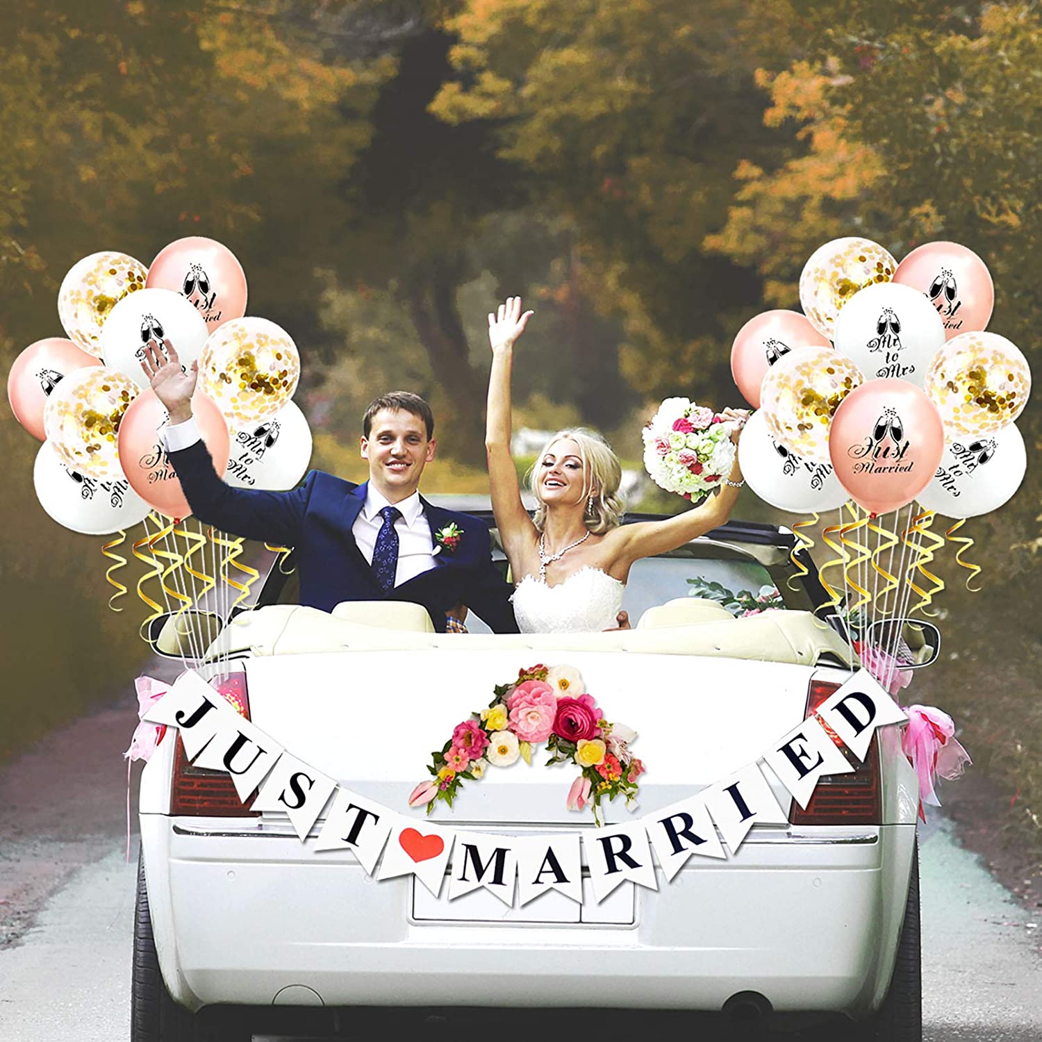 images Just Married Banner For Car just married banner wedding backdrop just married sign etsy