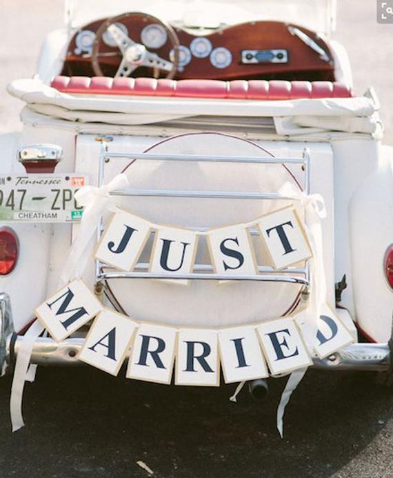 pics Just Married Banner For Car explore just married banners for car