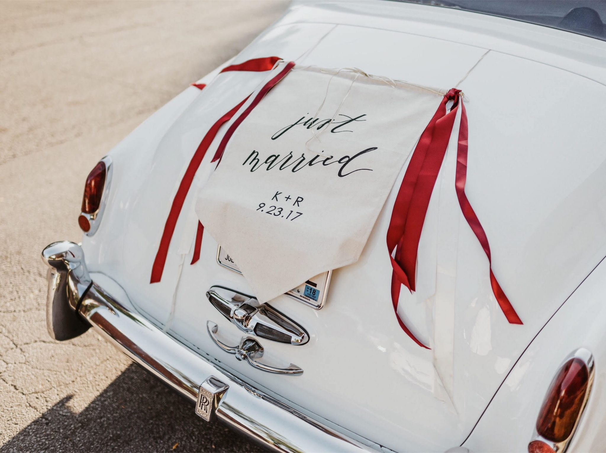pic Just Married Banner For Car just married car sign car sign car banner bridal car sign etsy