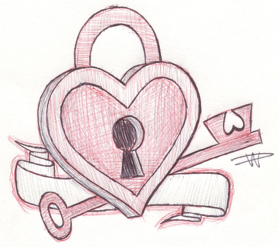photo Key To My Heart Drawing how to draw a valentine heart you have the key to my heart doodle sketch