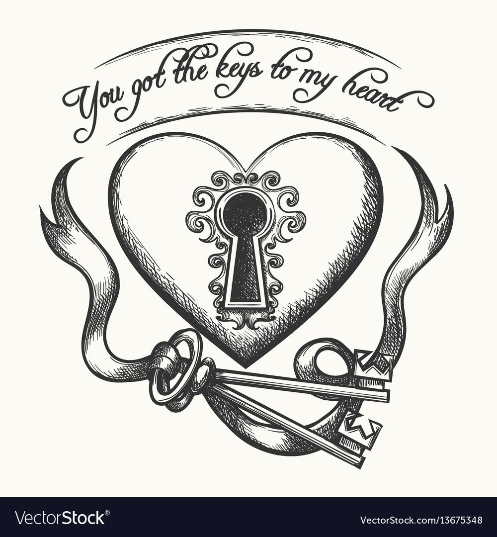 photo Key To My Heart Drawing key to my heart sketch by