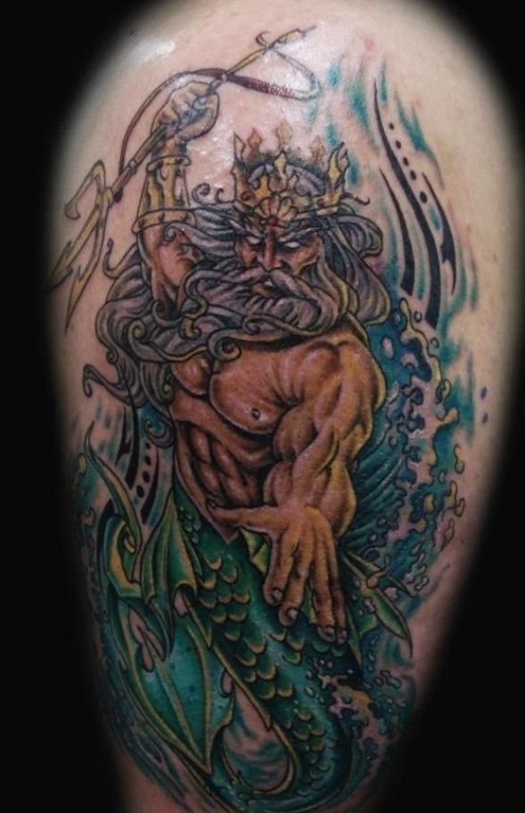 photo King Neptune Pictures Tattoos poseidon tattoo mythology tattoos