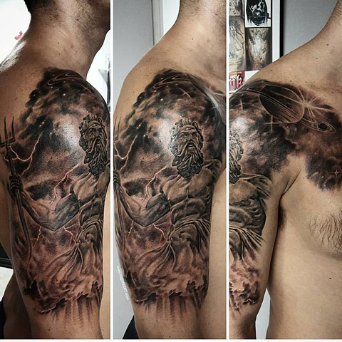 pics King Neptune Pictures Tattoos art freek tattoo king neptune on chest