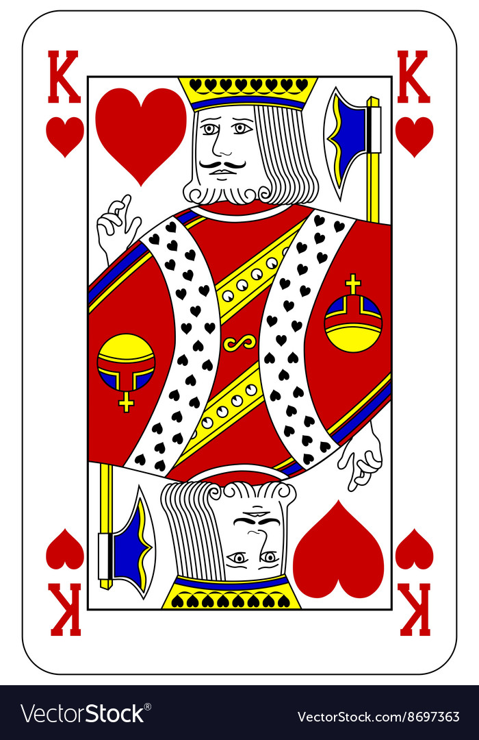 wallpapers King Poker Card Design vectorstock