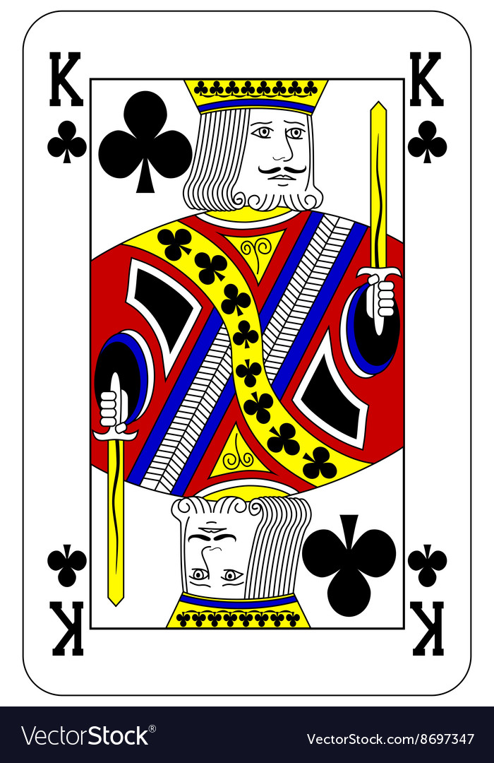 pic King Poker Card Design vectorstock