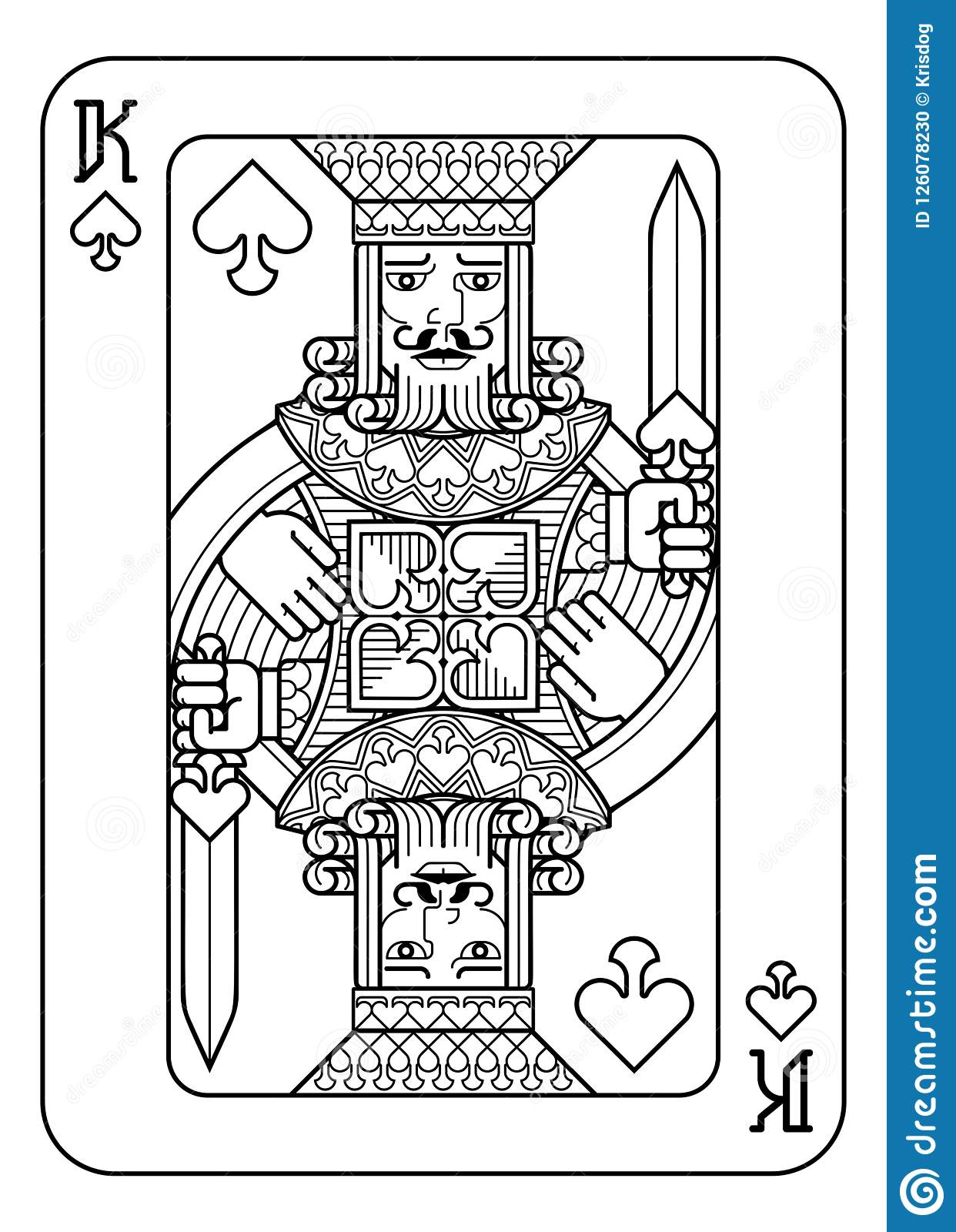 picture King Poker Card Design vectorstock