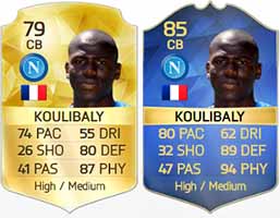 photo Koulibaly Fifa 16 fifa 16 kalidou koulibaly tots 85 playerreview statistiche in game ita