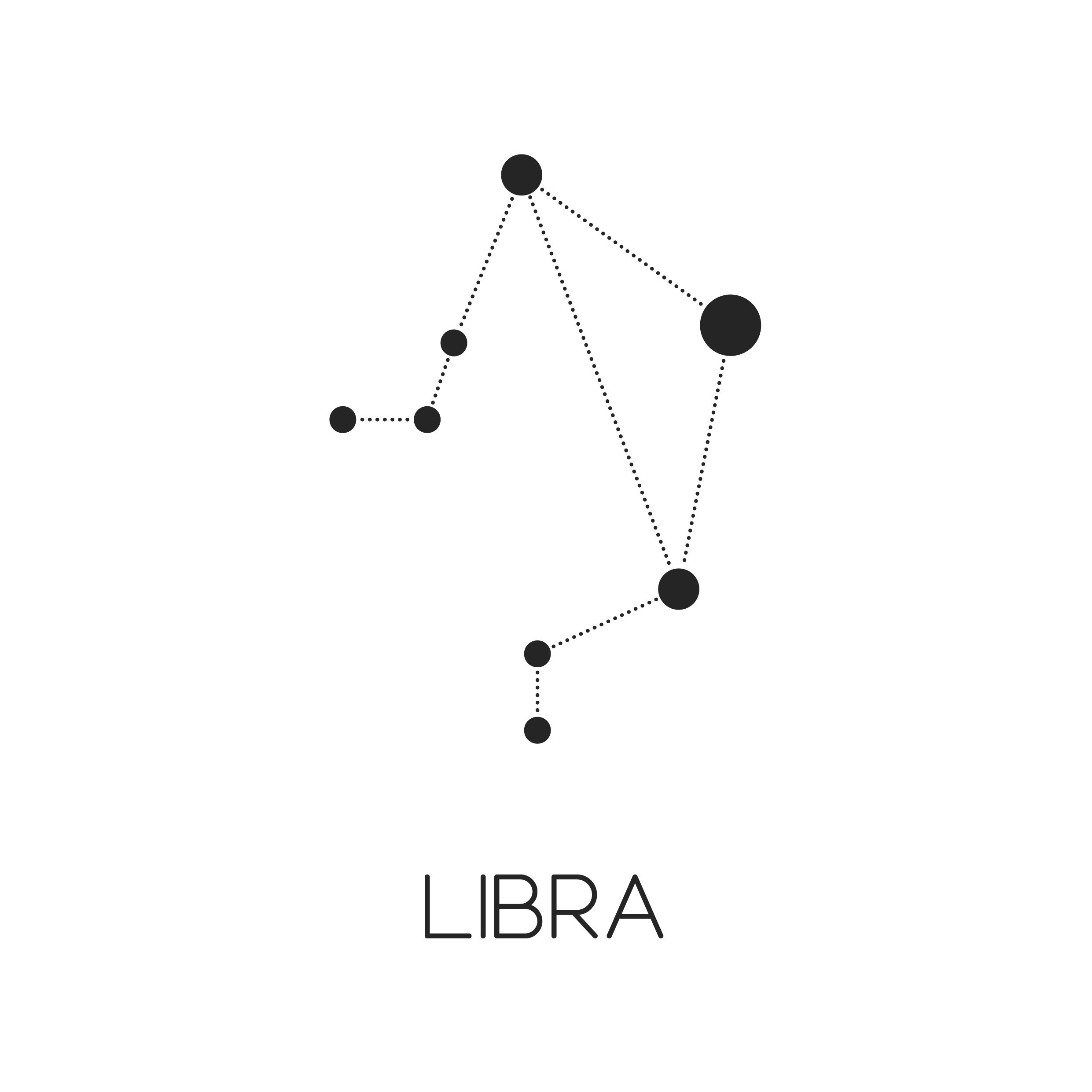 pix Libra Constellation Drawing vectorstock