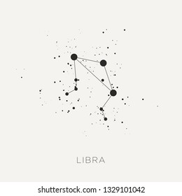 pic Libra Constellation Drawing vectorstock