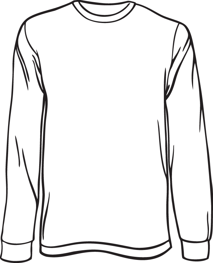 picture Long Sleeve Shirt Clipart usd