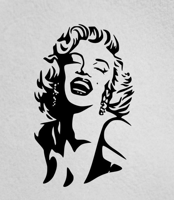 picture Marilyn Monroe Silhouette art drawings sketches